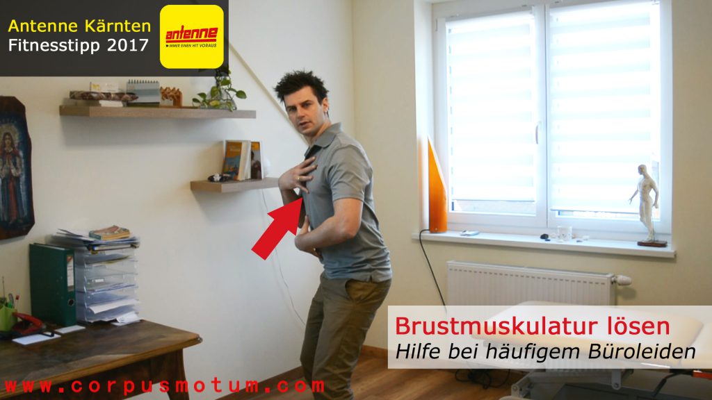 Brustmuskulatur lösen | häufiges Büroleiden